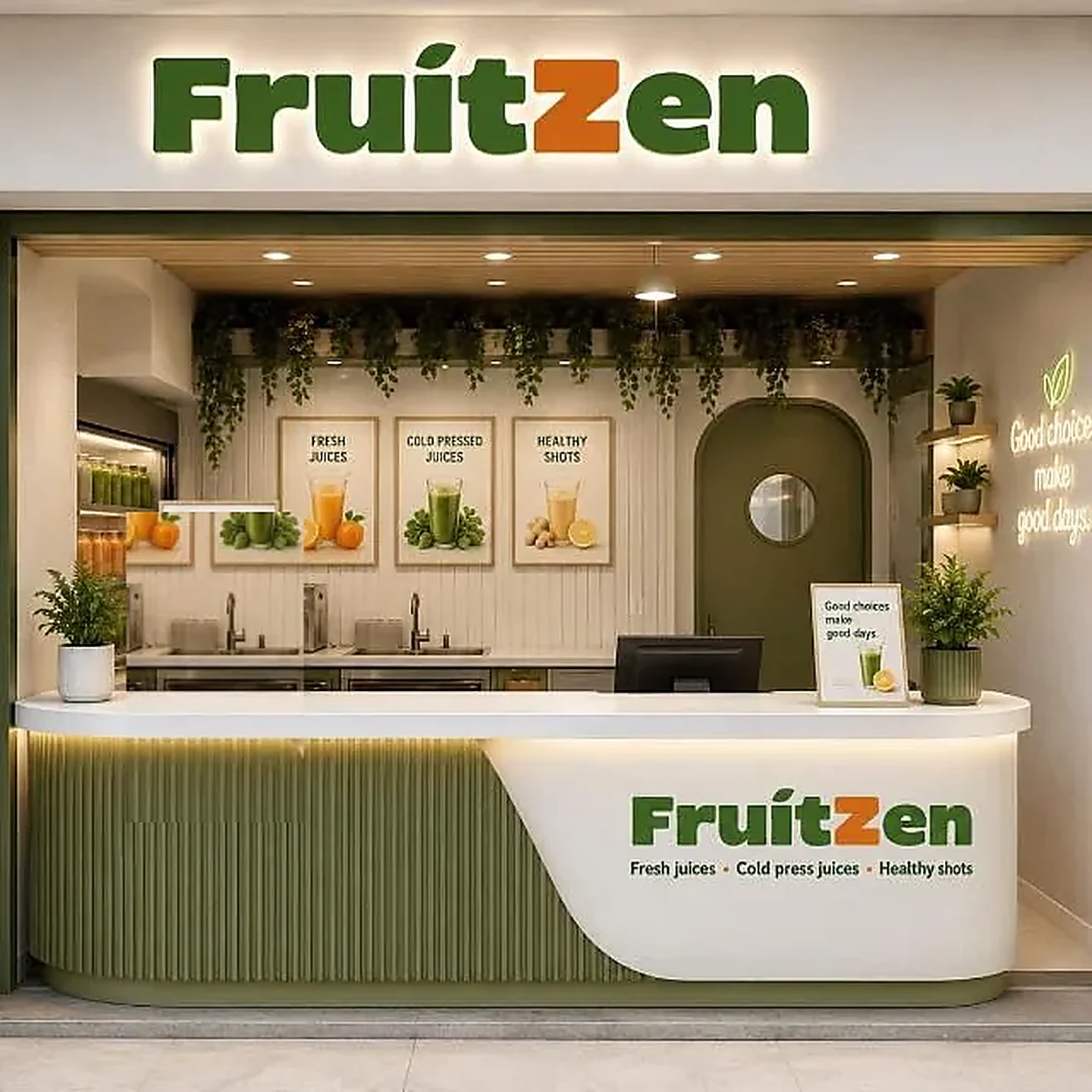 Inside the FruitZen store in Kukatpally, Hyderabad